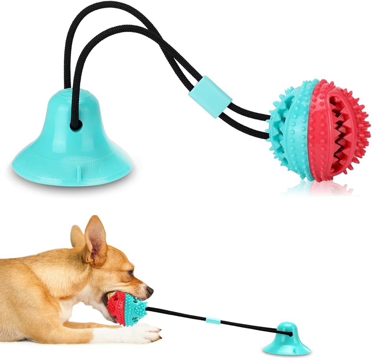 Interactive Silicone Suction Cup Dog Toy