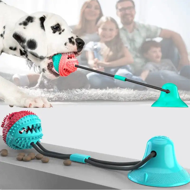 Interactive Silicone Suction Cup Dog Toy