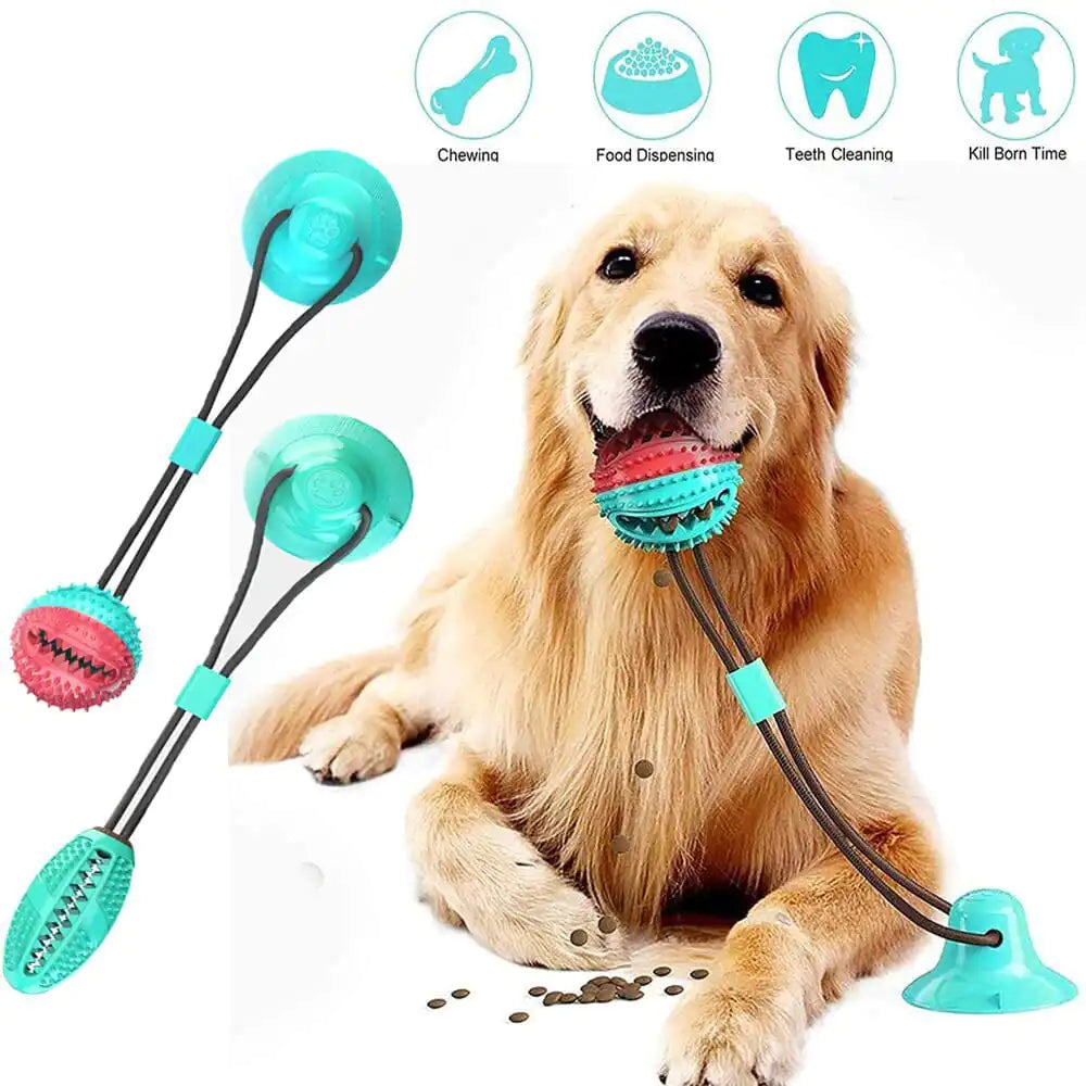 Interactive Silicone Suction Cup Dog Toy